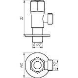 Кран кульовий угловой Professional 1/2″х1/2″ NV-QP888, фото 6