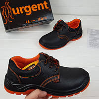 Спецобувь защитная кожаная мужская туфли рабочие мужские прочные ударостойкие рабочая обувь польша urgent 42