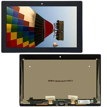 Дисплей до планшету Microsoft Surface RT 2 (1572) в зборі з сенсором black (оригінал переклей)