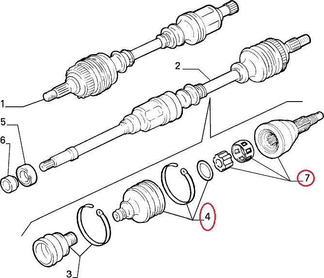 Шрус зовнішній R16 з ABS на Fiat Ducato 244, Peugeot Boxer, Citroen Jumper (2002-2006), 9566722380, 9567582280, Meyle, Німеччина