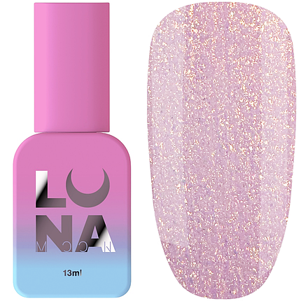 Рідкий акригель LUNA Light Acrygel №53, 13 мл рожевий із золотистим шиммером, фото 1