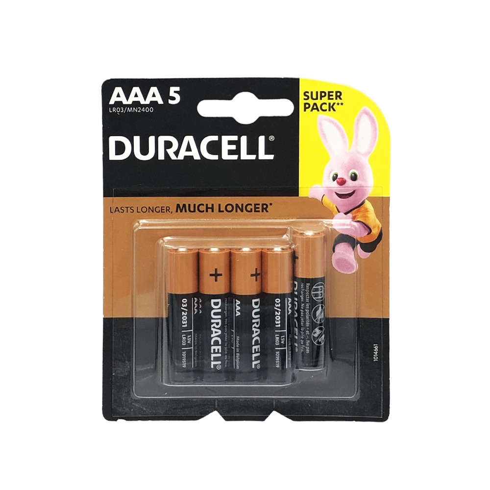 Батарейки AAA (LR03) Duracell Alkaline (1.5v) 5шт
