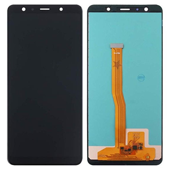 Дисплей Samsung SM- A750F Galaxy A7 (2018) в зборі з сенсором black TFT з рег. підсвіткою, фото 1