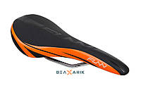 Седло спортивное FUNN Adlib PU/PP CrMo 132 мм черно-оранжевое