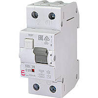 Диференціальний автоматичний вимикач ETI KZS-2M C 20/0,03 тип AC 10kA (2173125)