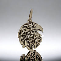 Серебряный мужской кулон Орел талисман - символ силы и решительности
