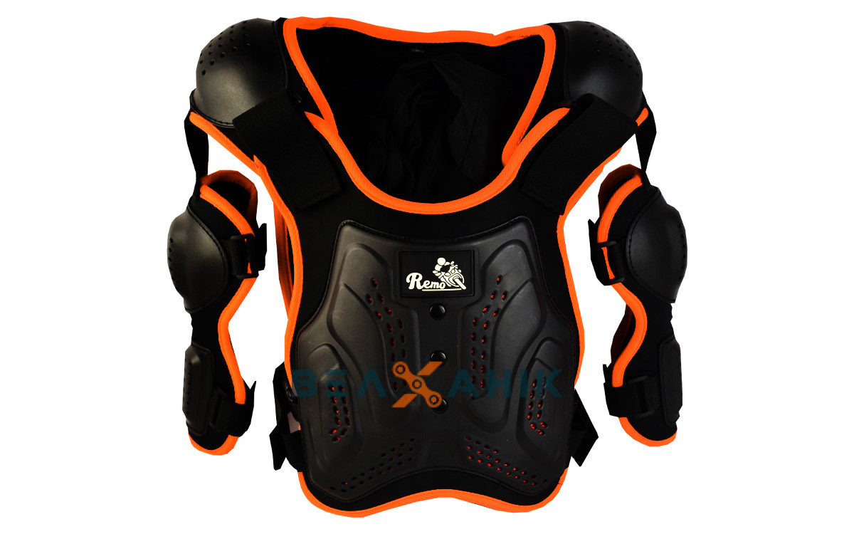 Моточерепаха дитяча з поясом та рукавами помаранчева, фото 1