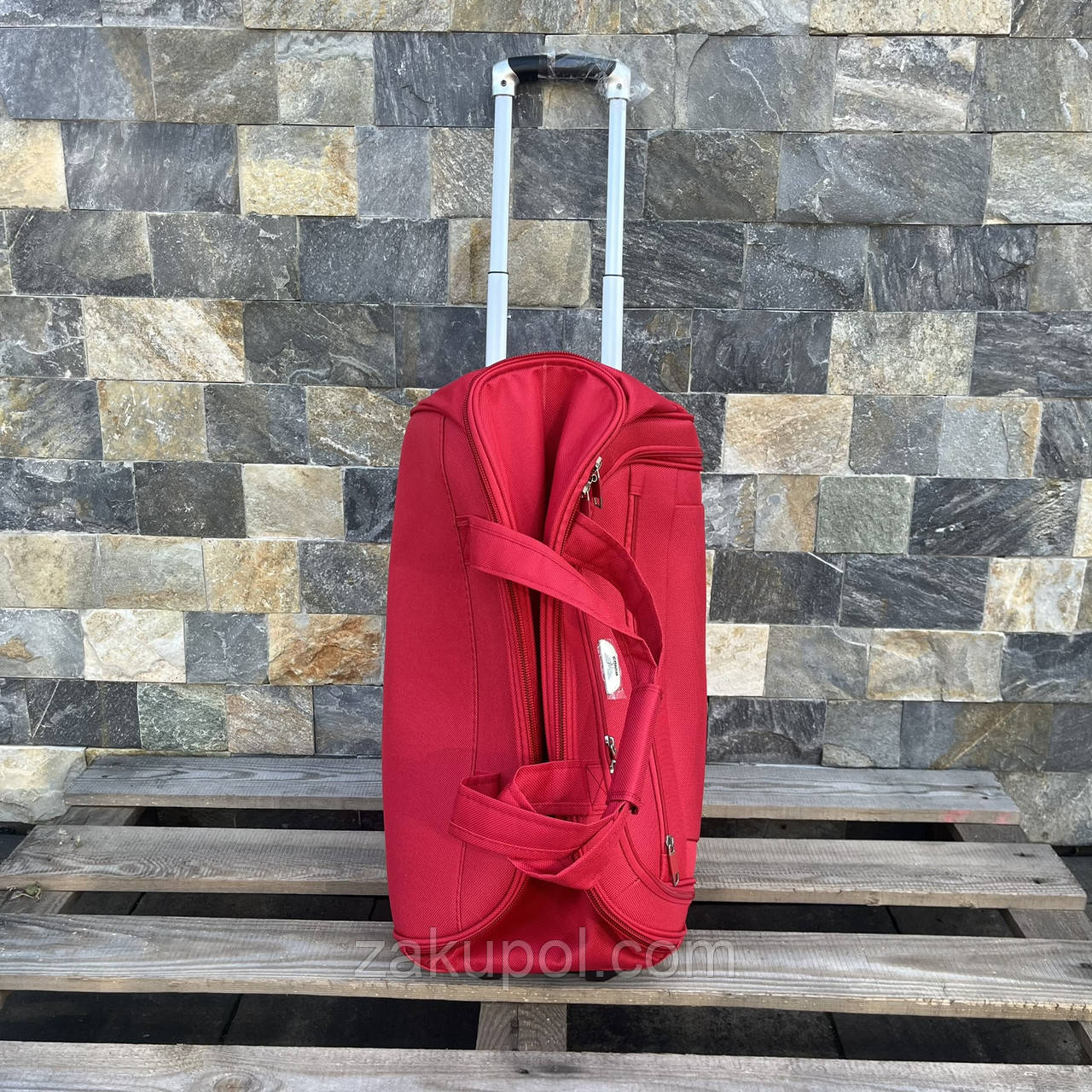 Дорожня сумка мала на 2 колесах Wings C1109 S Червоний, фото 1