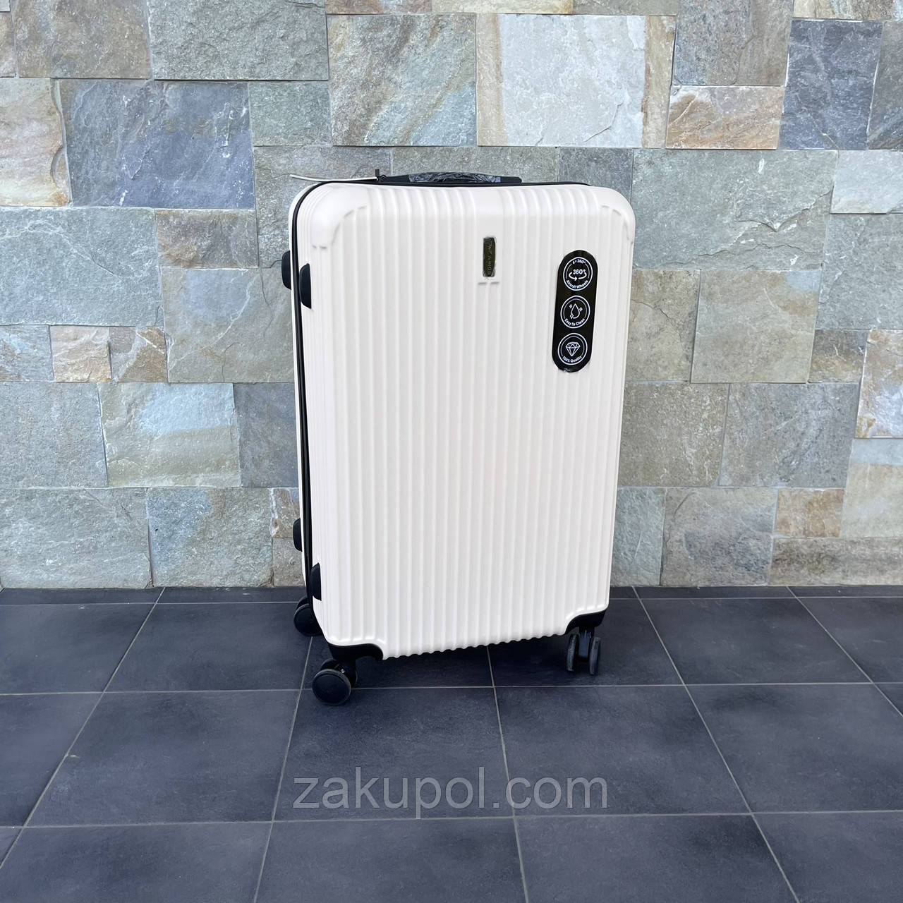 Валіза дорожня велика Wings EGRET L Кремовий, фото 1