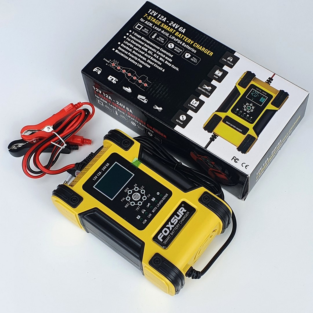 Зарядний пристрій для гелевих акб, Зарядний пристрій для гелевого акумулятора (12V 12A/24V 6A), AST