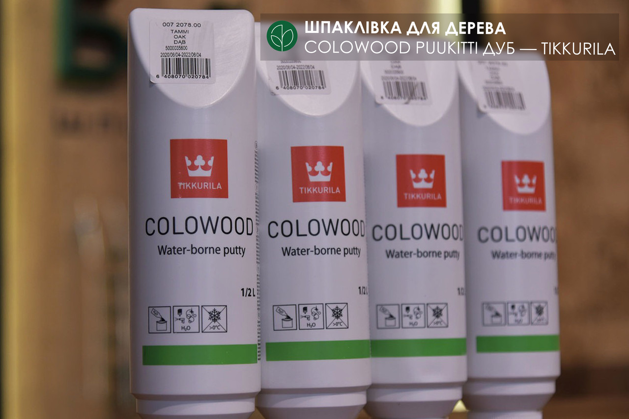 Шпаклівка для дерева Colowood Puukitti Дуб — Tikkurila (банка 0,5 л)