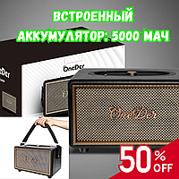 Колонка с мощным аккумулятором Bluetooth OneDer D6 мощная с Bluetooth BT/TF/USB/AUX 40 В