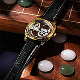 Чоловічі прозорі автоматичні скелетони Forsining 8263 Gold, фото 4