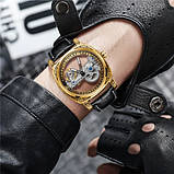 Чоловічі прозорі автоматичні скелетони Forsining 8263 Gold, фото 2