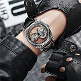 Чоловічі прозорі автоматичні скелетони Forsining 8263 Silver, фото 2