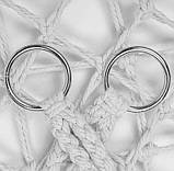 Підвісне крісло-гамак сидячий (бразильський) з подушками 150 кг Maltec сіре Одномісні підвісні гойдалки, фото 5