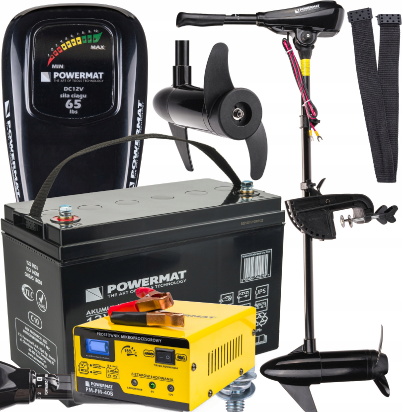Електродвигун Powermat 65фунтів 750Вт (Польща)