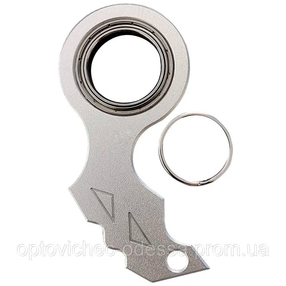 Брелок антистрес із обертанням кінчика пальця  Сріблястий Хіт продажу!