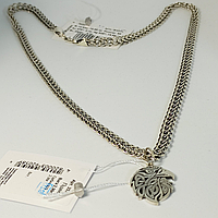Комплект мужской серебряная цепочка и серебряный кулон Орел - символ силы и решительности