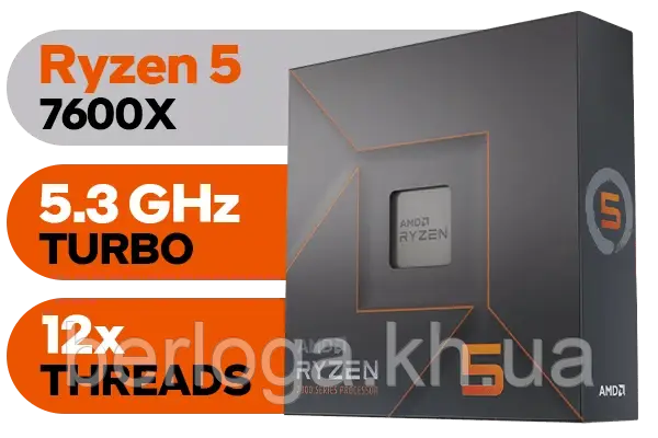 Процесор AMD Ryzen 5 7600X (100-100000593WOZ)