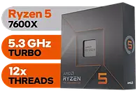 Процесор AMD Ryzen 5 7600X (100-100000593WOZ)