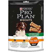 Лакомство для взрослых собак Purina Pro Plan Biscuits печенье с ягненком и рисом 400 г