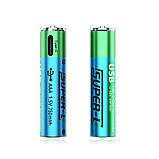 Акумулятор з USB Type-C зарядкою Super-L Li-Ion AAA 1.5V 750 mWh, фото 6