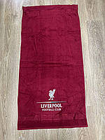 Полотенце махровое банное с символикой FC Liverpool