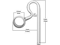 Трубка для повернення води скляна AQUA-TECH Lily Pipe Spin Outflow, 10мм Код/Артикул 7 G-LPSP-10-OUT