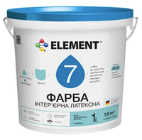 Краска интерьерная для стен и потолка ELEMENT 7 (белая В1)