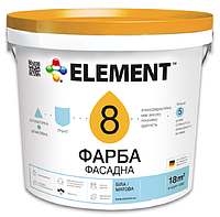 Краска фасадная для стен ELEMENT 8 (белая В1)