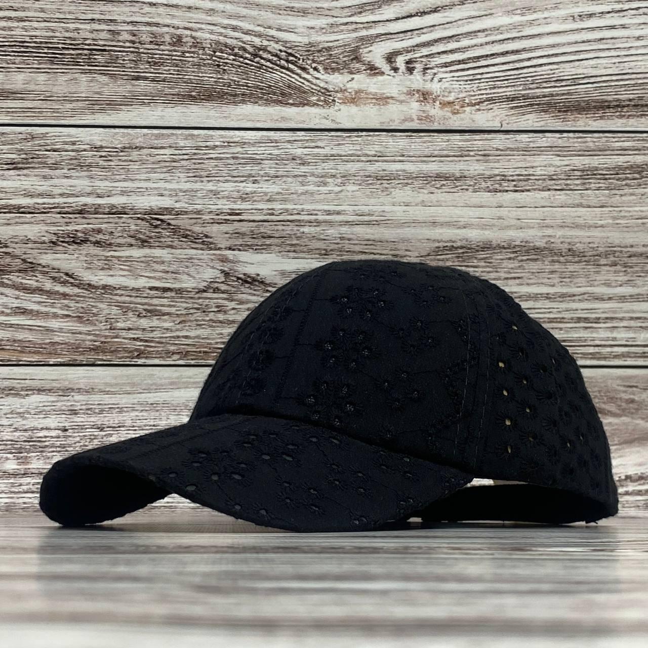Легка чорна бавовняна бейсболка, фото 1
