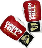 Перчатки боксерские "Pegasus" Green Hill лицензированные AIBA PRO BOXING 10 унций красный