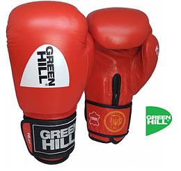 Боксерські рукавички Green Hill "KNOCK" 10 унцій червоні Пакистан