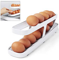 Контейнер для яєць двоярусний Egg Dispenser R93844 органайзер у холодильник два яруси Білий, фото 4