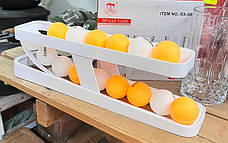 Контейнер для яєць двоярусний Egg Dispenser R93844 органайзер у холодильник два яруси Білий, фото 6