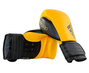 Боксерські рукавички adidas "Hybrid 200". Колір жовто-чорний.