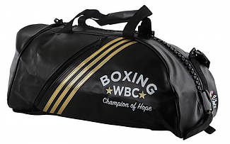 Сумка-рюкзак (2 в 1) ADIACC051WB . Колір чорний. золотий логотип WBC