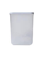 Контейнер пластиковый с крышкой для сыпучих продуктов "Кухня" 1.8л дымчатый 119*119*160мм