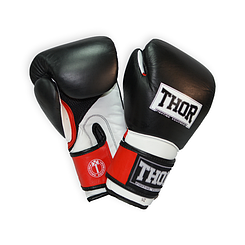 Боксерські рукавички THOR PRO KING (Leather) BLK/RED/WHT