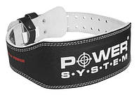 Пояс для тяжелой атлетики Power System PS-3250 Power Basic кожаный Black L