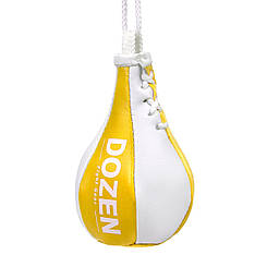 Брелок міні-груша Dozen Light Mini Speed Bag Yellow/White