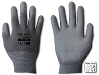 Перчатки защитные PURE GRAY полиуретан, размер 8, RWPGY8
