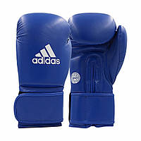 Кожаные боксерские перчатки Adidas WAKO (красный)