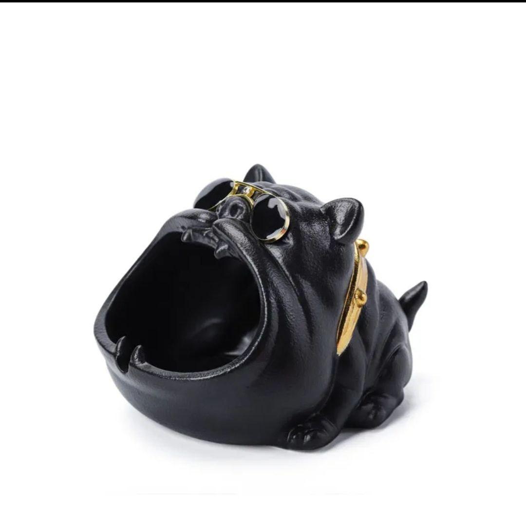 Попільничка-органайзер, ключниця, Бульдог Чорний