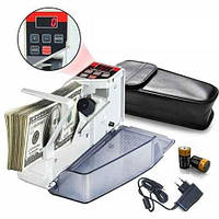 Лічильна машинка міні для грошей , Лічильник банкнот портативний з детектором валют