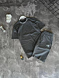 Чоловічий літній костюм футболка та шорти The North Face M1905 сірий, фото 8