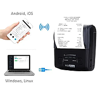 Чековий фіскальний термопринтер POS Vector на 80 мм Bluetooth для магазину і кафе, Портативний чековий принтер для ПРРО