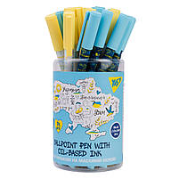 Ручка кулькова Freedom Ukraine 0.7 мм синя YES (412184), фото 3