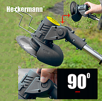 Потужний акумуляторний тример Heckermann HY-2 для косіння трави 1.3 мАг, фото 4